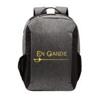 En Garde Fencing Fencer Swordsman Rapier Sabre Mask Sword Vector Backpack