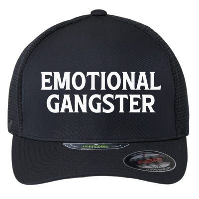 Emotional Gangster Funny Yoga Meditation Mental Health Flexfit Unipanel Trucker Cap