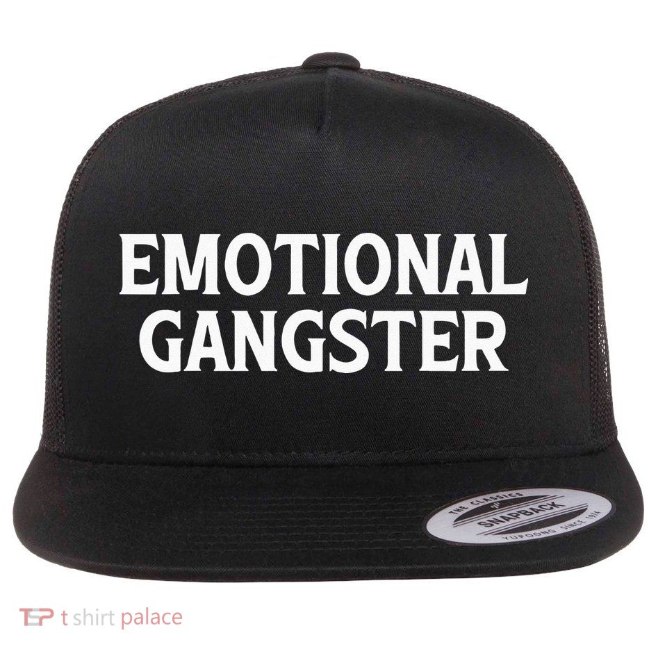 Emotional Gangster Funny Yoga Meditation Mental Health Flatbill Hat