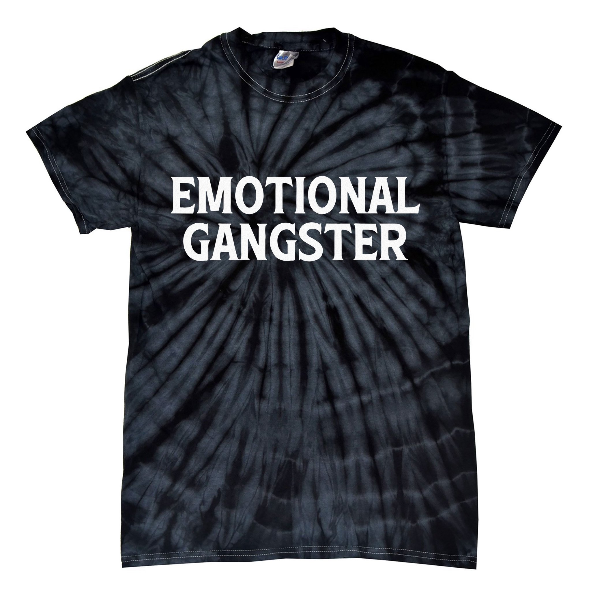 Emotional Gangster Funny Yoga Meditation Mental Health Tie-Dye T-Shirt