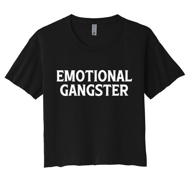 Emotional Gangster Funny Yoga Meditation Mental Health Crop Top