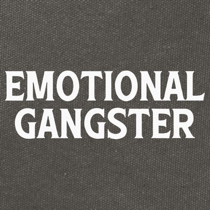 Emotional Gangster Funny Yoga Meditation Mental Health Cotton Canvas Backpack