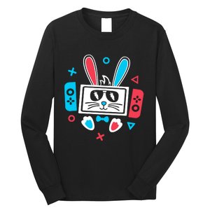 Easter Gamer Funny Happy Easter Gamer Easter Bunny Gamer Long Sleeve Shirt