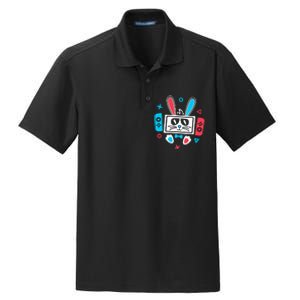 Easter Gamer Funny Happy Easter Gamer Easter Bunny Gamer Dry Zone Grid Polo