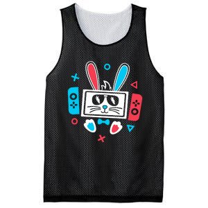 Easter Gamer Funny Happy Easter Gamer Easter Bunny Gamer Mesh Reversible Basketball Jersey Tank