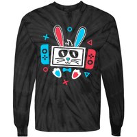 Easter Gamer Funny Happy Easter Gamer Easter Bunny Gamer Tie-Dye Long Sleeve Shirt