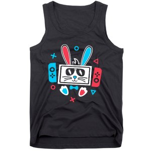 Easter Gamer Funny Happy Easter Gamer Easter Bunny Gamer Tank Top