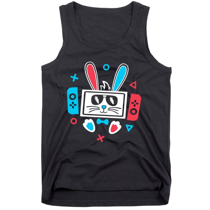 Easter Gamer Funny Happy Easter Gamer Easter Bunny Gamer Tank Top