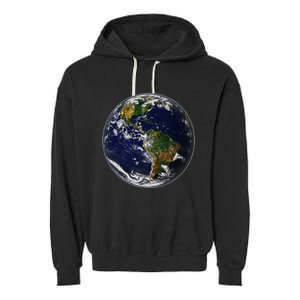 Earth Globe For Earth Day Garment-Dyed Fleece Hoodie