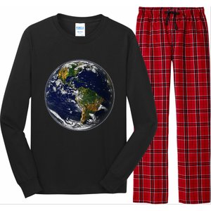 Earth Globe For Earth Day Long Sleeve Pajama Set