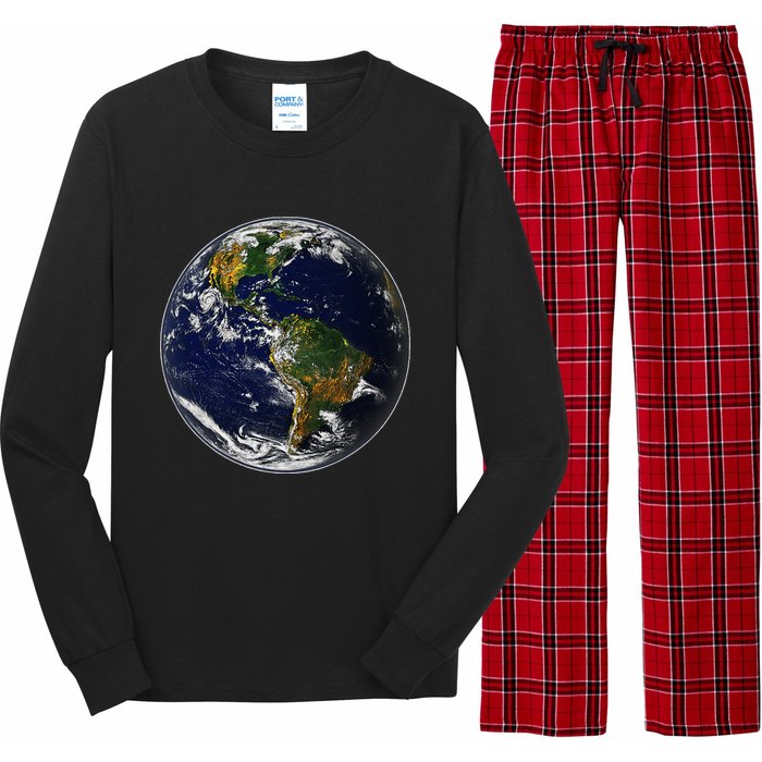 Earth Globe For Earth Day Long Sleeve Pajama Set