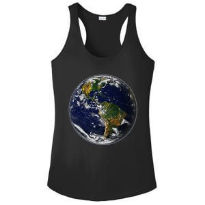 Earth Globe For Earth Day Ladies PosiCharge Competitor Racerback Tank