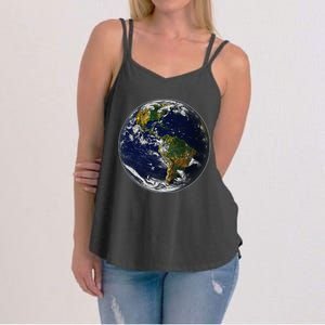 Earth Globe For Earth Day Women's Strappy Tank