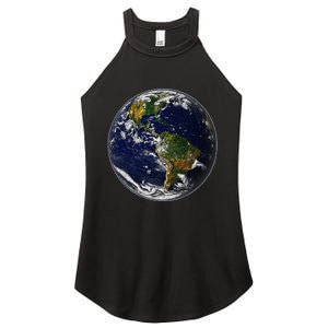 Earth Globe For Earth Day Women's Perfect Tri Rocker Tank