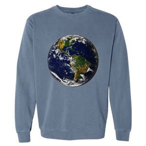 Earth Globe For Earth Day Garment-Dyed Sweatshirt