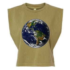 Earth Globe For Earth Day Garment-Dyed Women's Muscle Tee