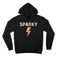 Electrician Gift Funny Sparky Nickname Lightning Bolt Tee Hoodie