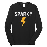 Electrician Gift Funny Sparky Nickname Lightning Bolt Tee Long Sleeve Shirt