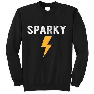Electrician Gift Funny Sparky Nickname Lightning Bolt Tee Sweatshirt