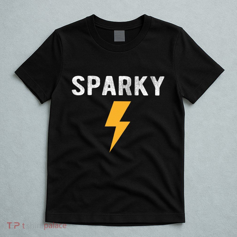 Electrician Gift Funny Sparky Nickname Lightning Bolt Tee T-Shirt