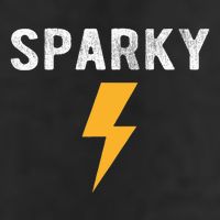 Electrician Gift Funny Sparky Nickname Lightning Bolt Tee Adult Drive Performance Visor