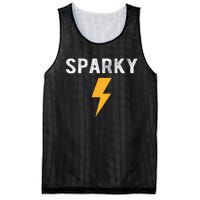 Electrician Gift Funny Sparky Nickname Lightning Bolt Tee Mesh Reversible Basketball Jersey Tank