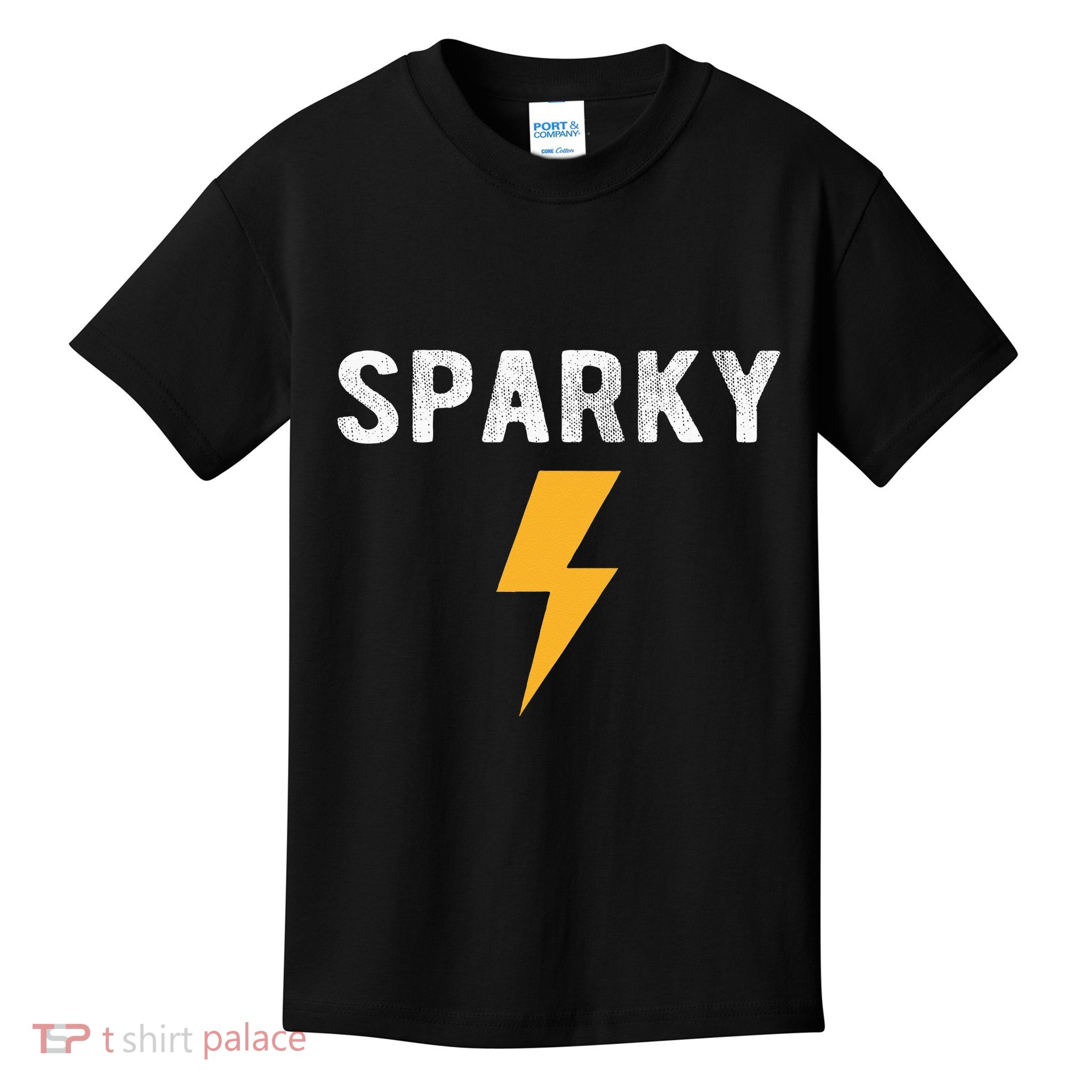 Electrician Gift Funny Sparky Nickname Lightning Bolt Tee Kids T-Shirt