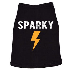 Electrician Gift Funny Sparky Nickname Lightning Bolt Doggie Tank