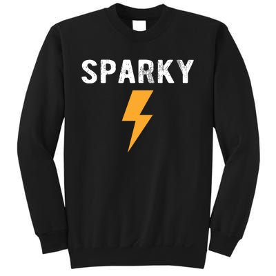 Electrician Gift Funny Sparky Nickname Lightning Bolt Sweatshirt