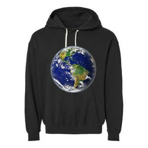 Earth Globe for Earth Day Garment-Dyed Fleece Hoodie