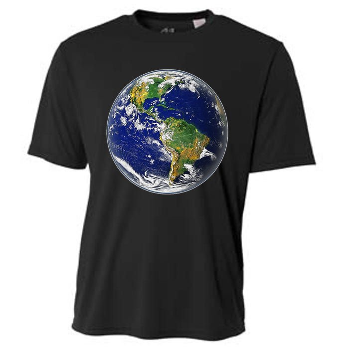 Earth Globe for Earth Day Cooling Performance Crew T-Shirt