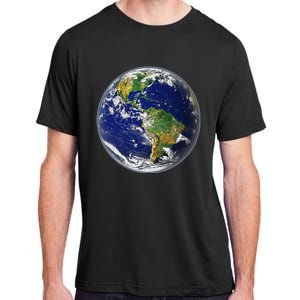 Earth Globe for Earth Day Adult ChromaSoft Performance T-Shirt