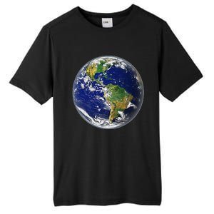 Earth Globe for Earth Day Tall Fusion ChromaSoft Performance T-Shirt