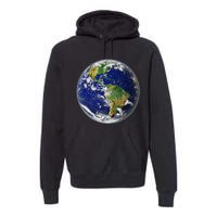 Earth Globe for Earth Day Premium Hoodie