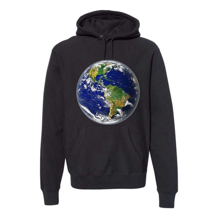 Earth Globe for Earth Day Premium Hoodie