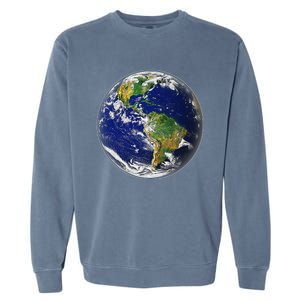 Earth Globe for Earth Day Garment-Dyed Sweatshirt