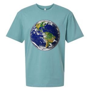 Earth Globe for Earth Day Sueded Cloud Jersey T-Shirt