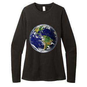 Earth Globe For Earth Day Womens CVC Long Sleeve Shirt