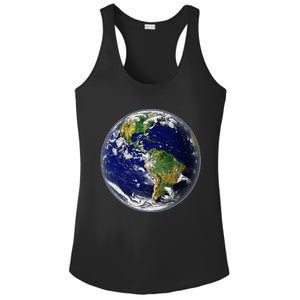 Earth Globe For Earth Day Ladies PosiCharge Competitor Racerback Tank