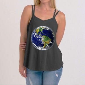 Earth Globe For Earth Day Women's Strappy Tank