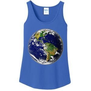 Earth Globe For Earth Day Ladies Essential Tank