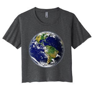 Earth Globe For Earth Day Women's Crop Top Tee