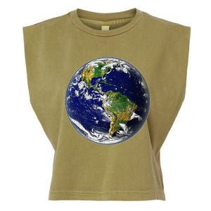 Earth Globe For Earth Day Garment-Dyed Women's Muscle Tee