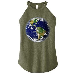 Earth Globe For Earth Day Women's Perfect Tri Rocker Tank