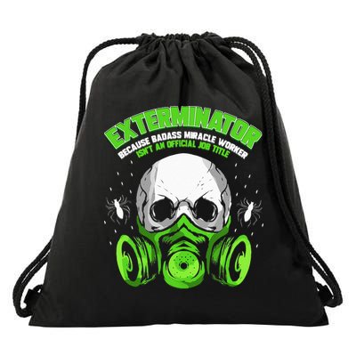 Exterminator Gift for Pest Controller Profession Drawstring Bag