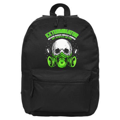 Exterminator Gift for Pest Controller Profession 16 in Basic Backpack