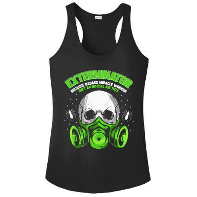 Exterminator Gift for Pest Controller Profession Ladies PosiCharge Competitor Racerback Tank
