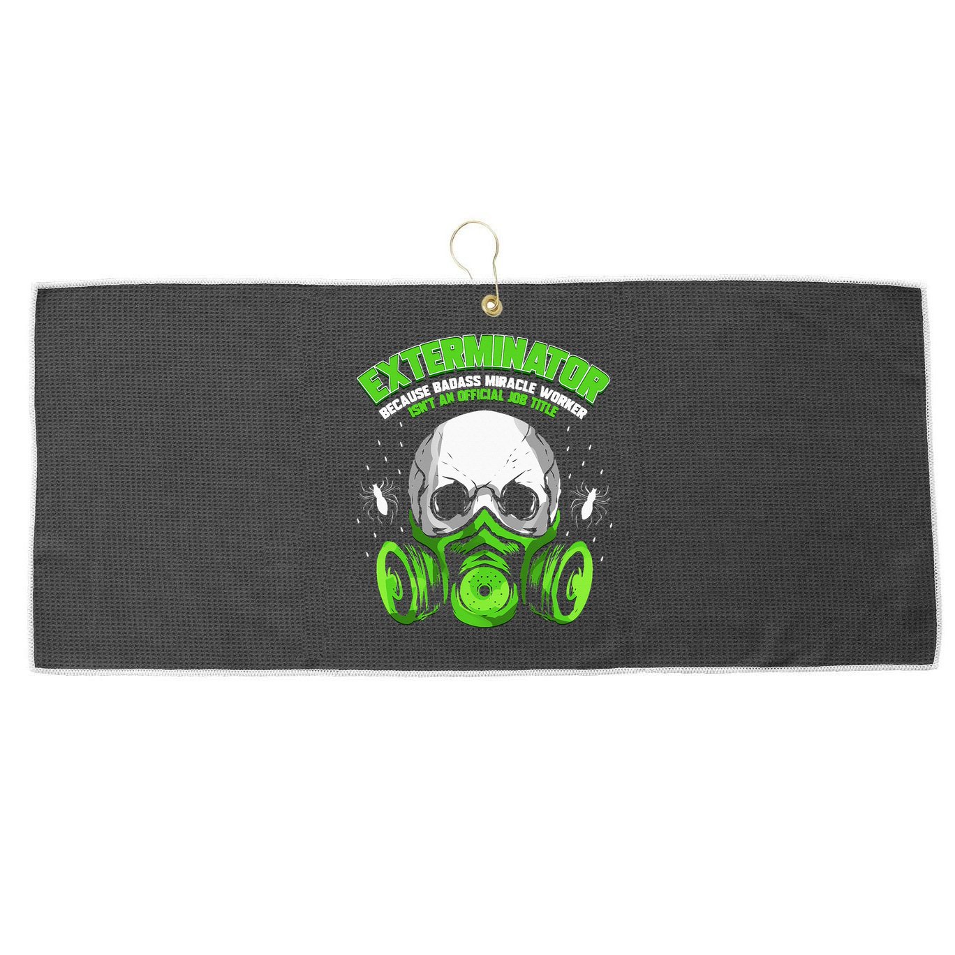 Exterminator Gift for Pest Controller Profession Large Microfiber Waffle Golf Towel
