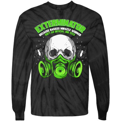 Exterminator Gift for Pest Controller Profession Tie-Dye Long Sleeve Shirt