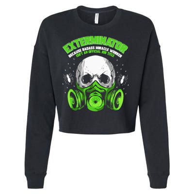Exterminator Gift for Pest Controller Profession Cropped Pullover Crew